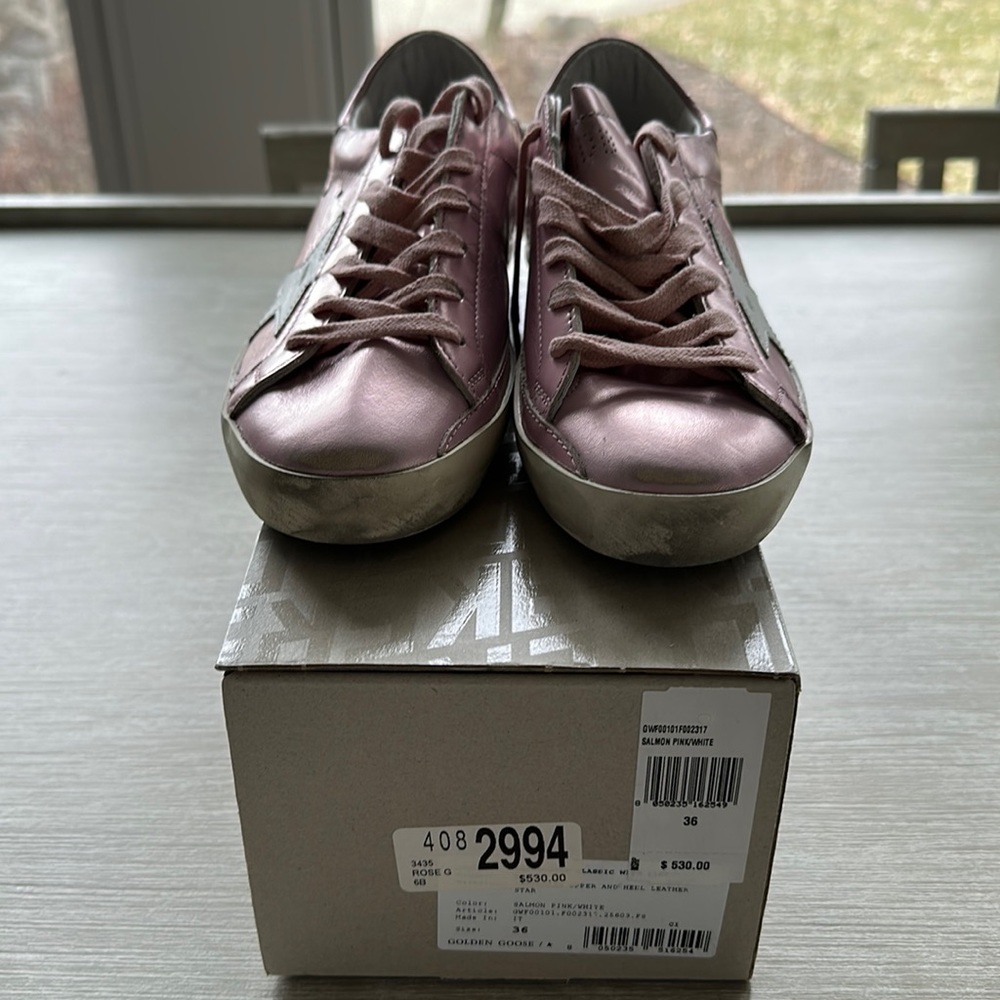 Golden Goose Metallic Pink Sneakers size 36